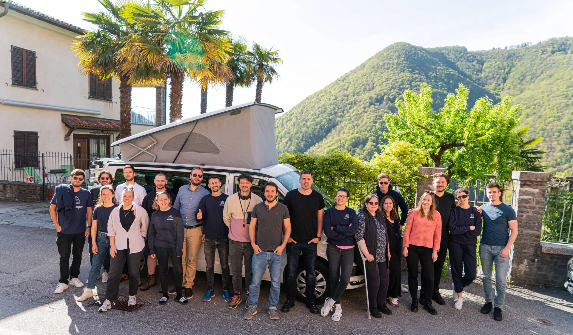 Das MyCamper-Team beim Teamevent